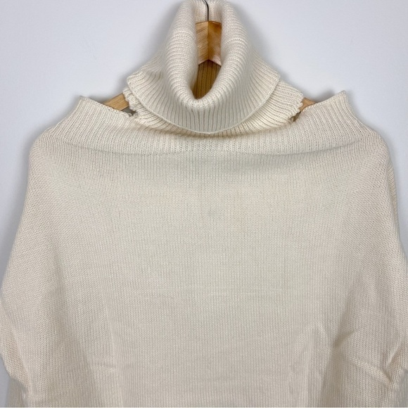 Lovers and Friends Anisa Turtleneck Sweater Dress in Cream - Picture 3 of 11